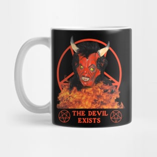 The Devil Exists 666 Satan Goth Occult Pentagram Black Mug